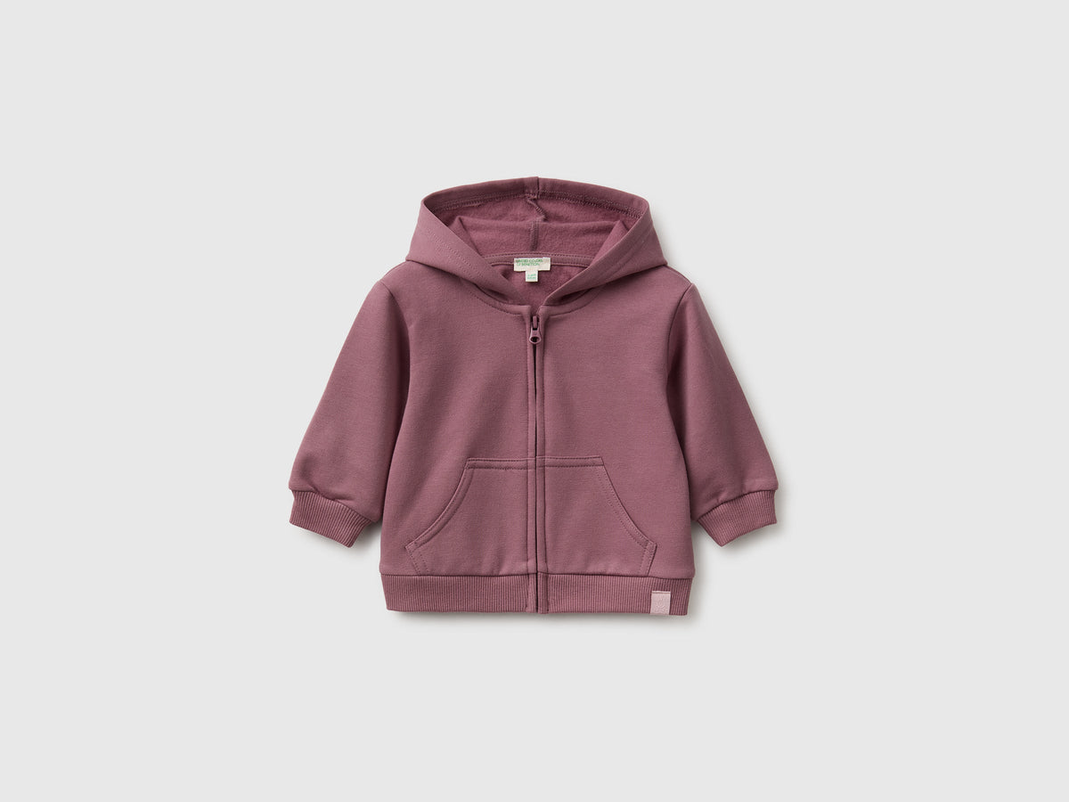 Felpa con zip e cappuccio