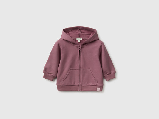 Felpa con zip e cappuccio