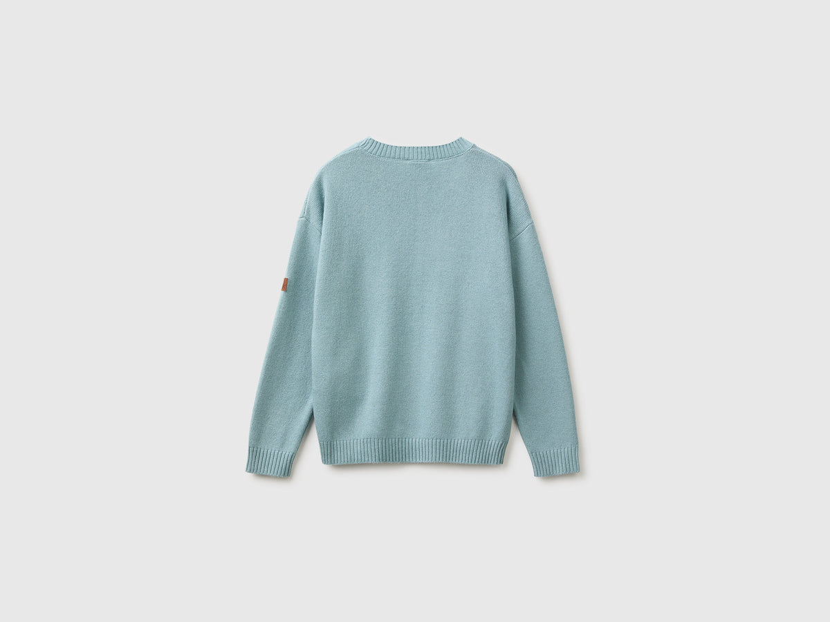 Maglia in misto lana e viscosa
