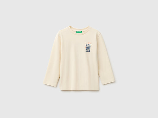 T-shirt con stampa in cotone bio
