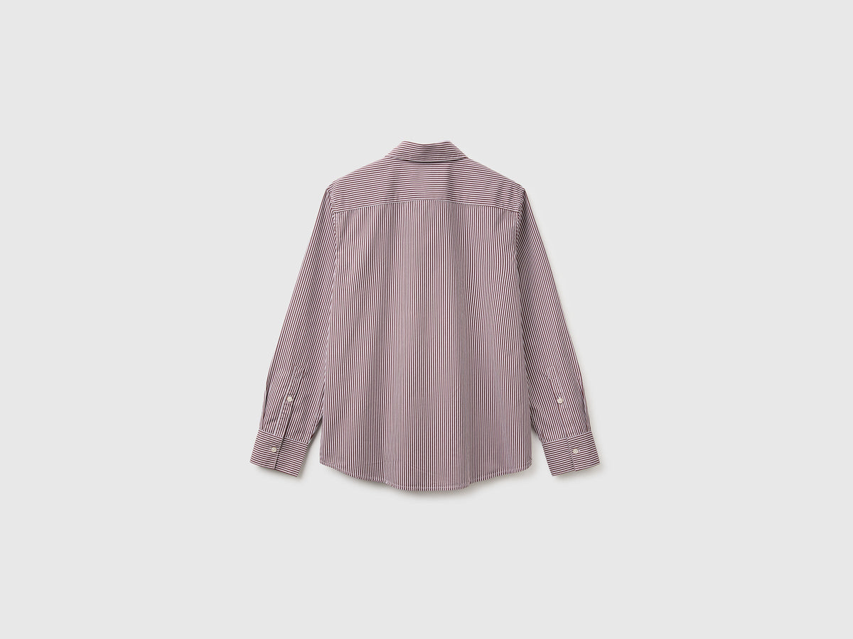 Camicia in cotone a righe