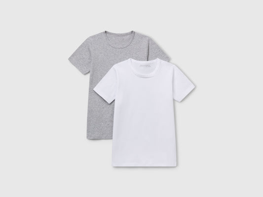 Due t-shirt in cotone bio stretch