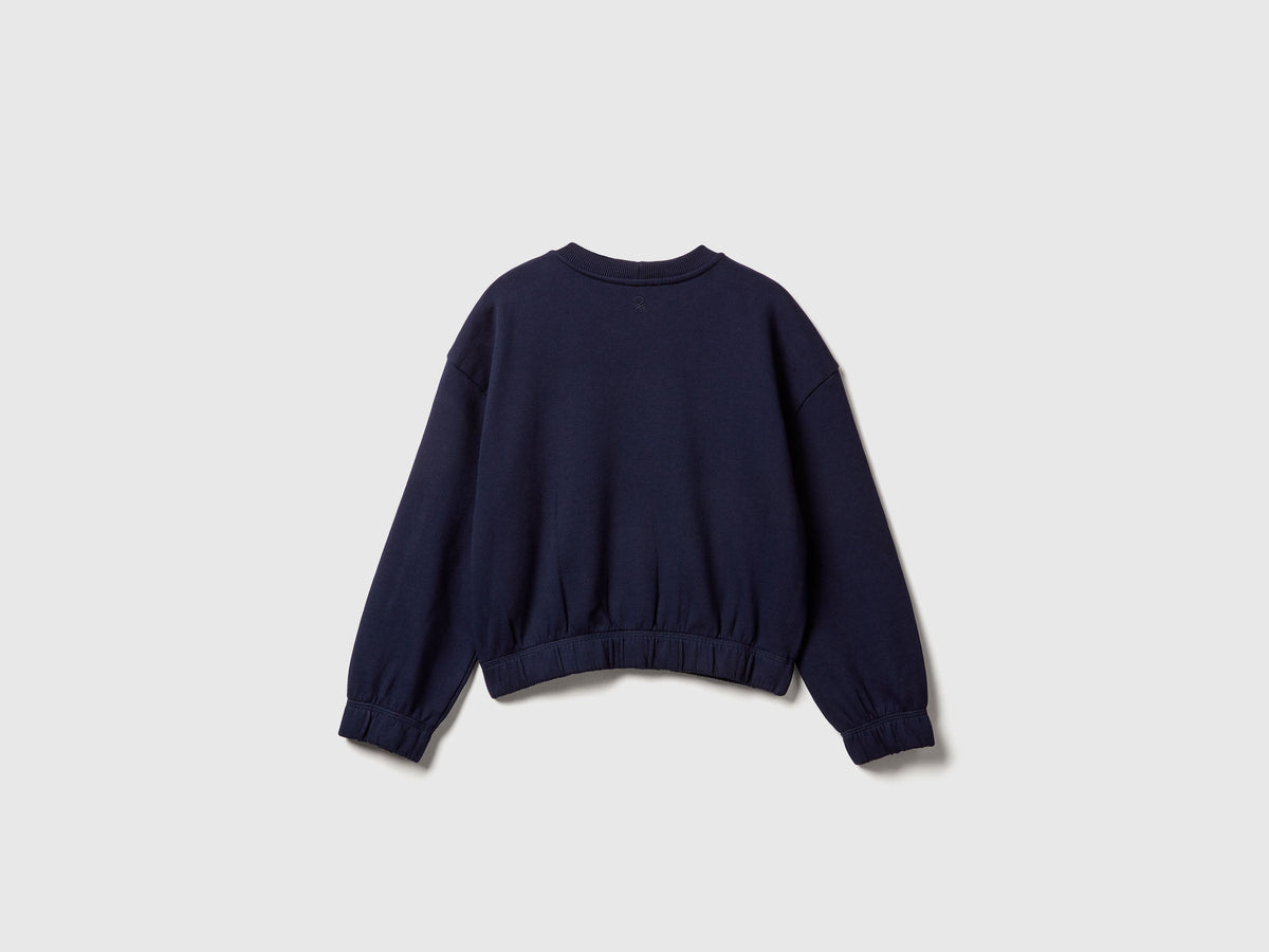 Felpa con ricamo 100% cotone