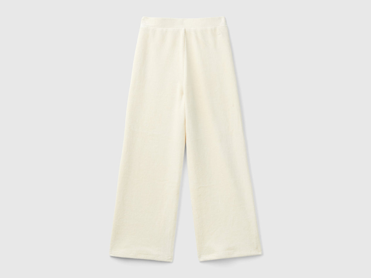 Pantaloni ampi in ciniglia