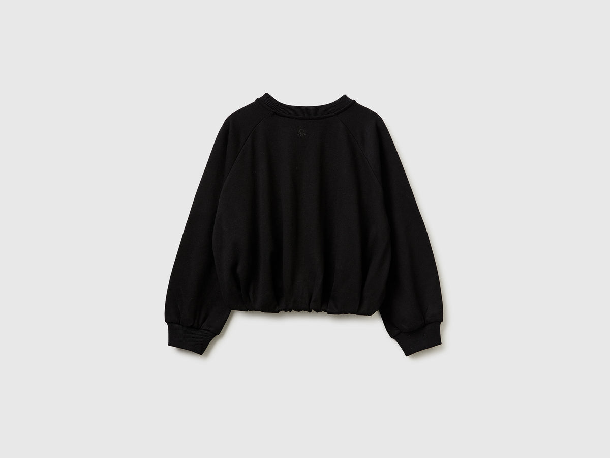 Felpa over con patch gioiello