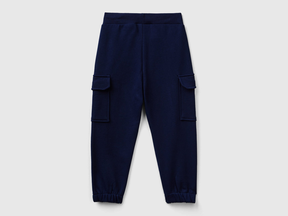Pantaloni cargo in felpa