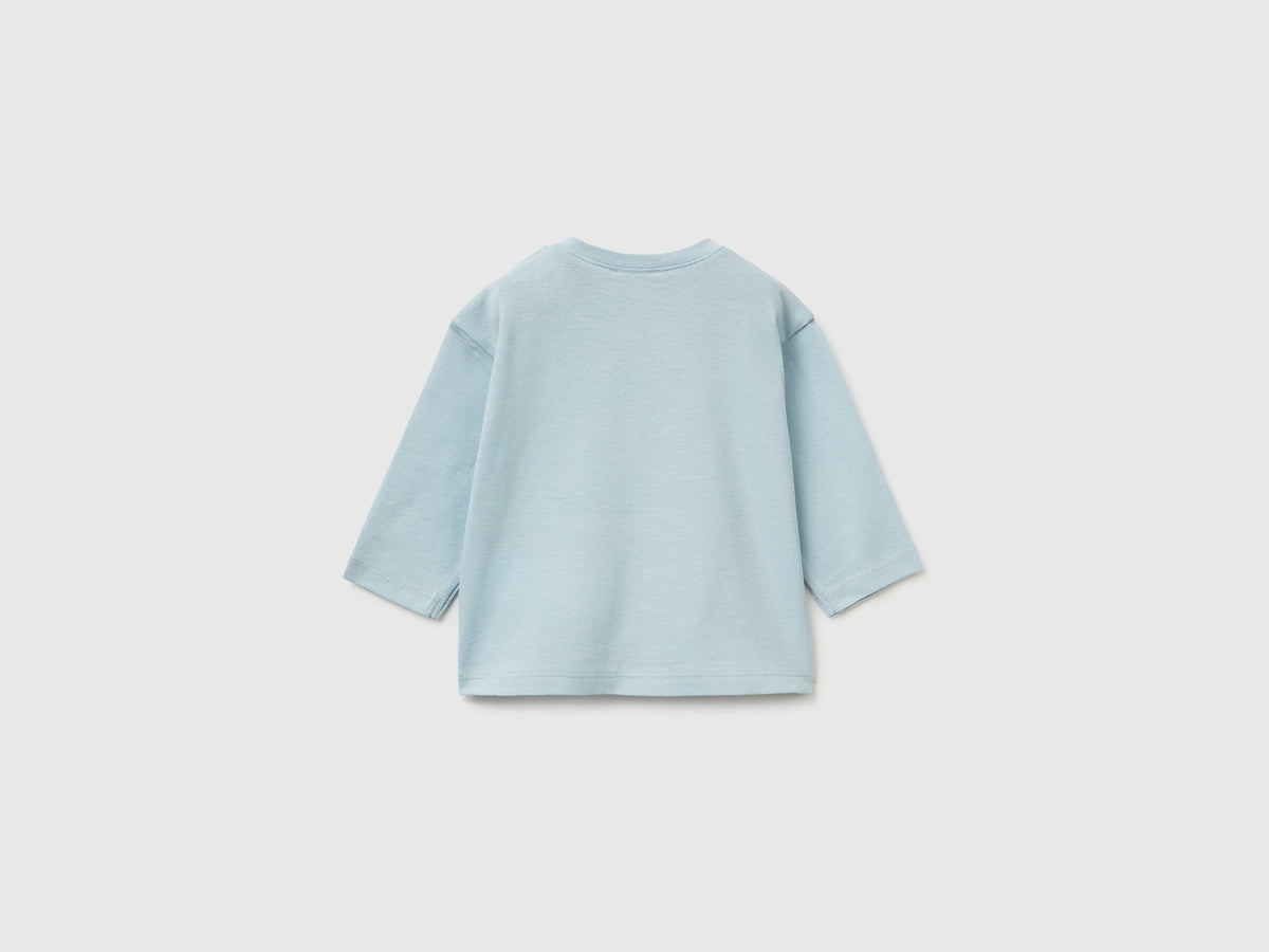 T-shirt con patch in cotone bio