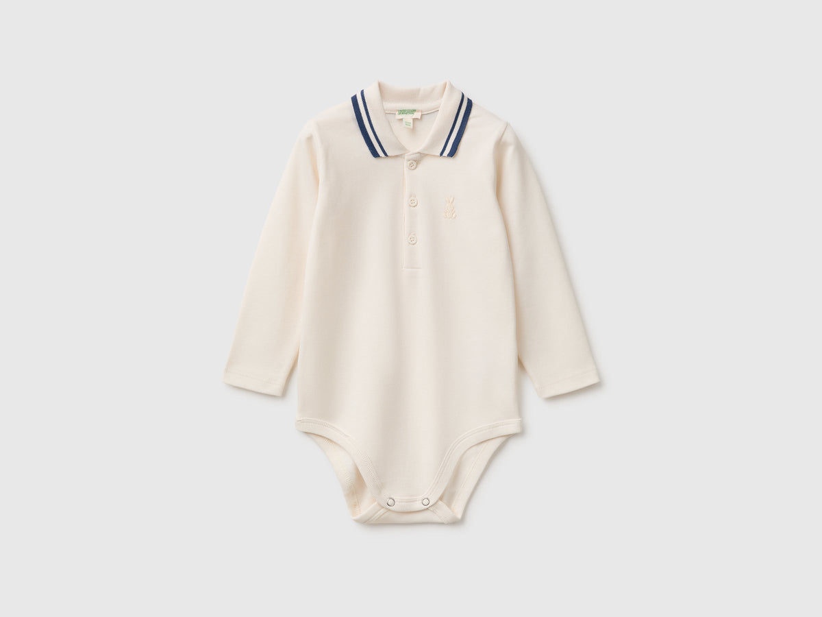 Body a polo in cotone