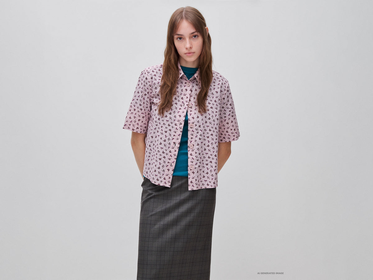 Camicia fantasia a manica corta