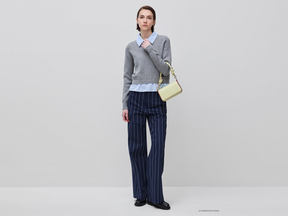 Maglia con colletto a camicia