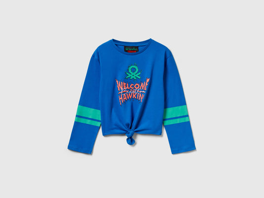 T-shirt con nodo Stranger Things