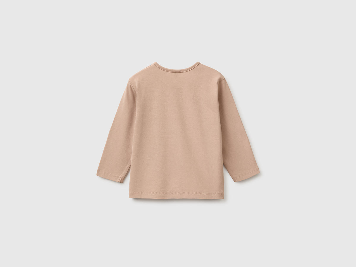 T-shirt con stampa in cotone bio