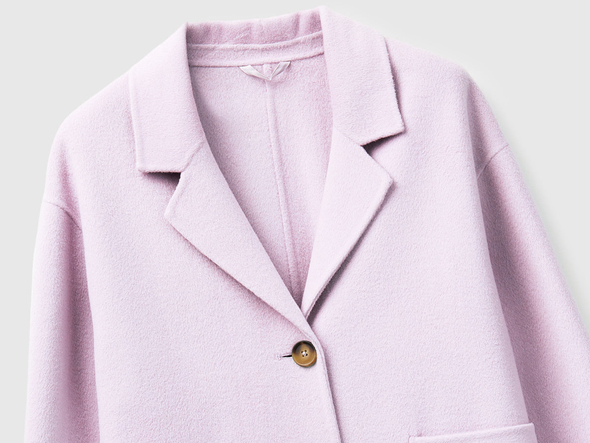 Cappotto lungo in misto lana