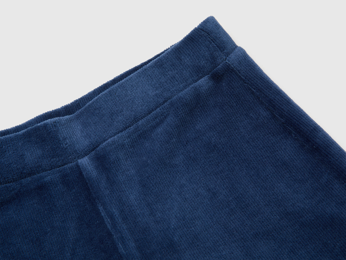 Pantaloni ampi in ciniglia