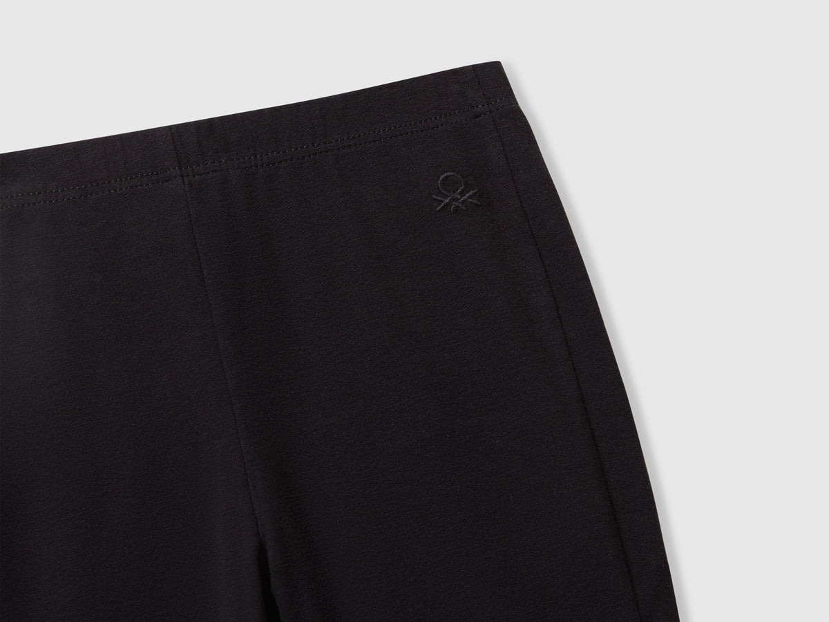 Leggings a zampa in cotone stretch