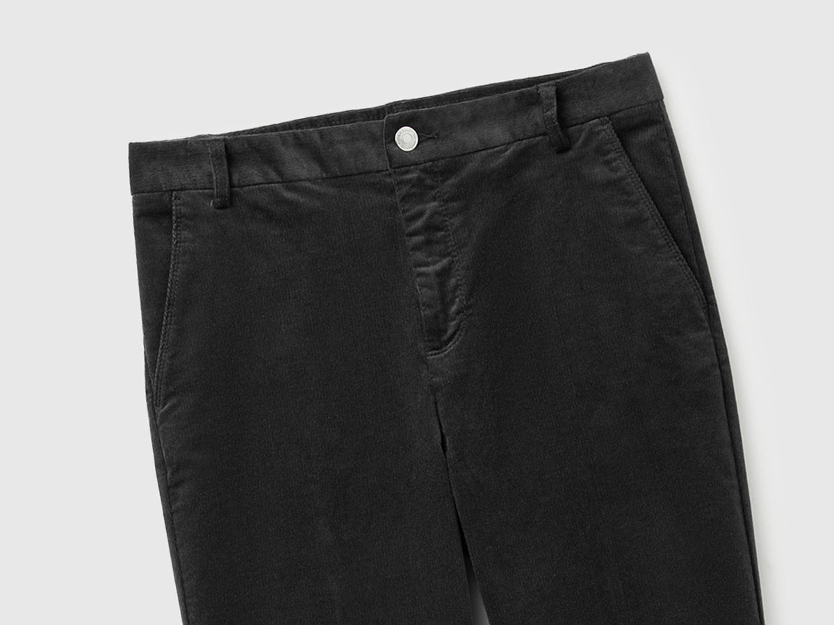 Chino in velluto elasticizzato