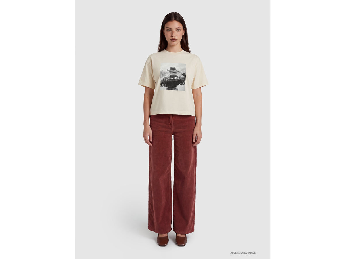 T-shirt relaxed fit con stampa western