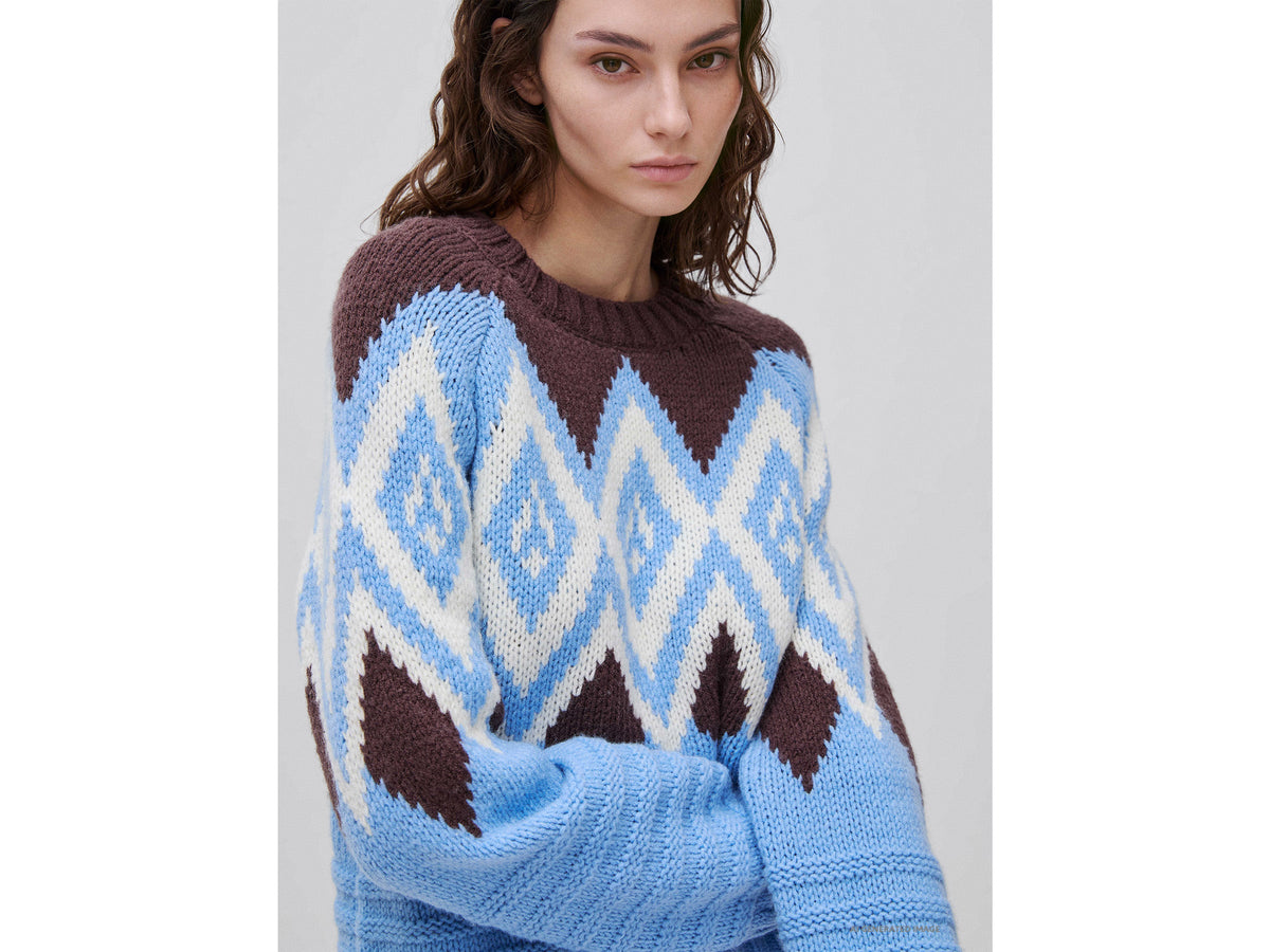 Maglia jacquard fantasia nordica