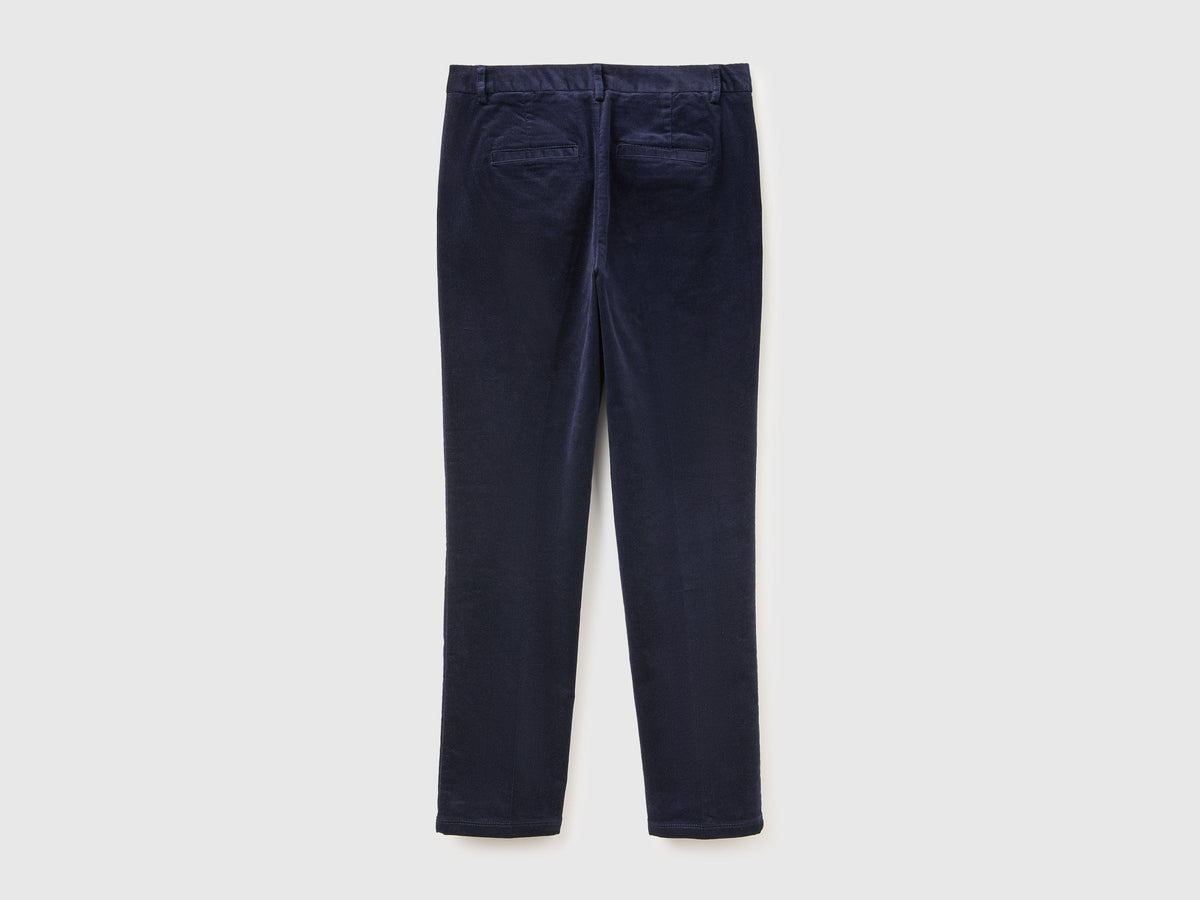 Chino in velluto elasticizzato