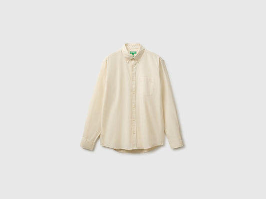 Camicia button down in flanella 100% cotone bio