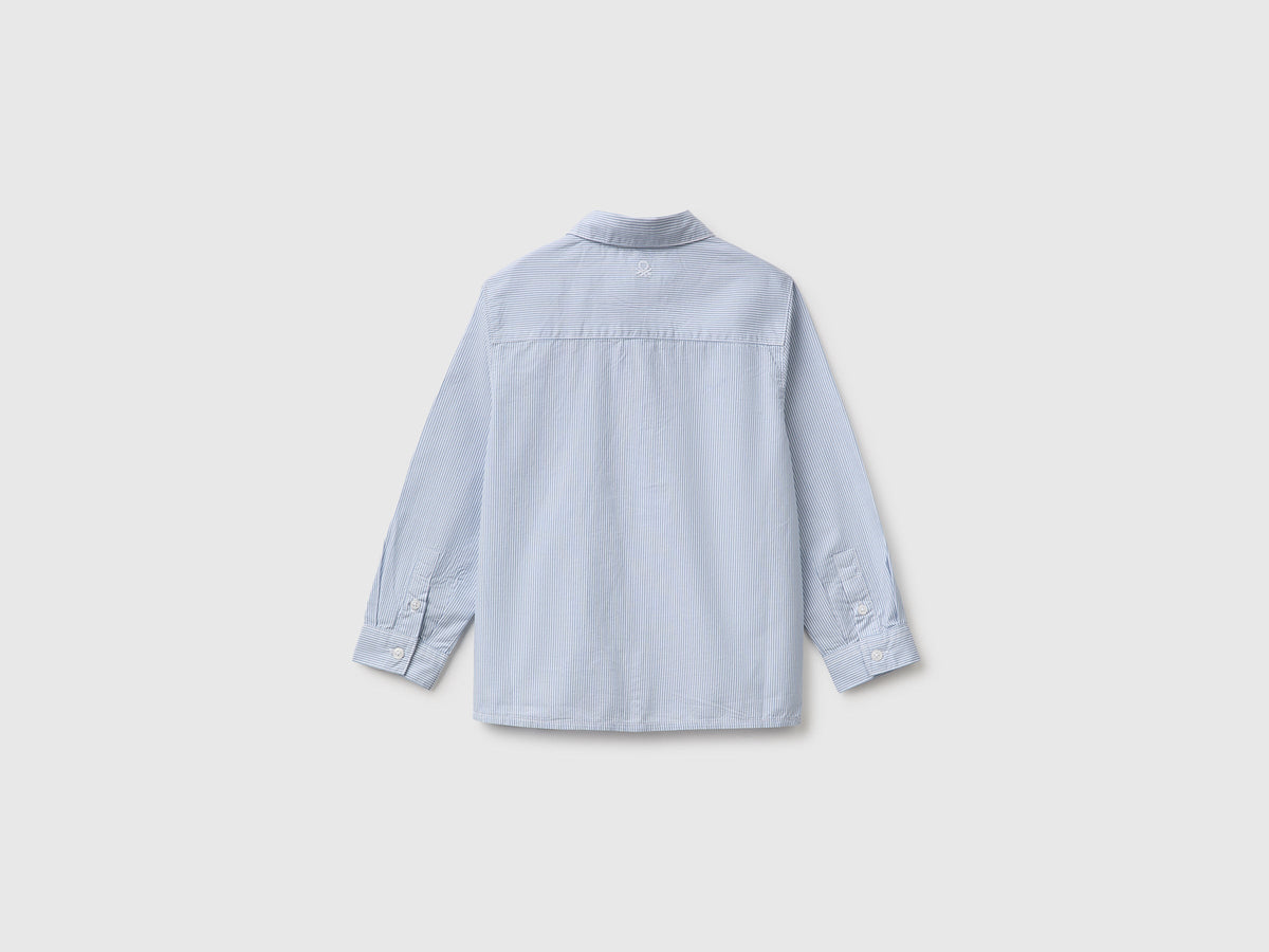 Camicia a righe 100% cotone