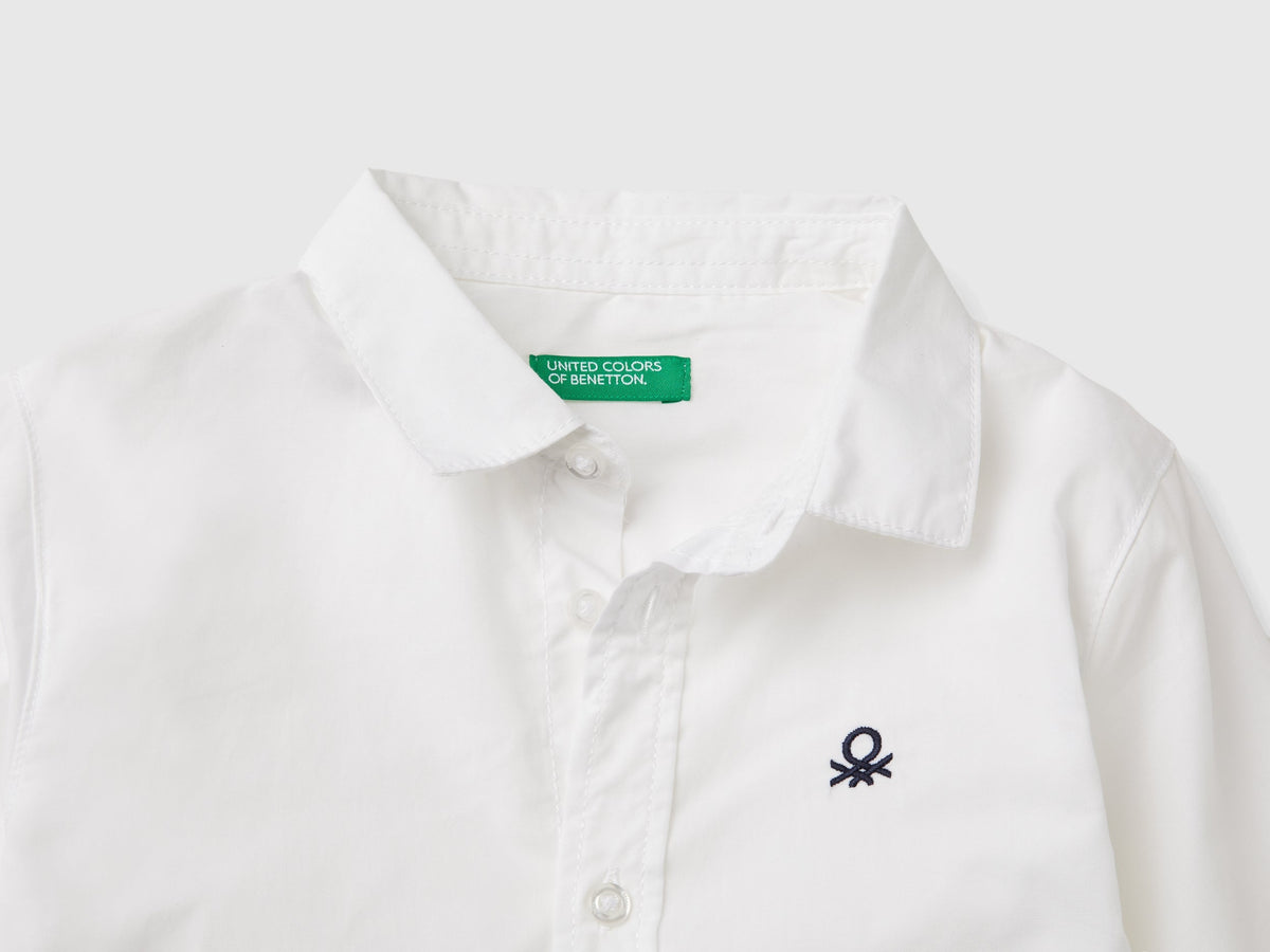 Camicia bianca in puro cotone