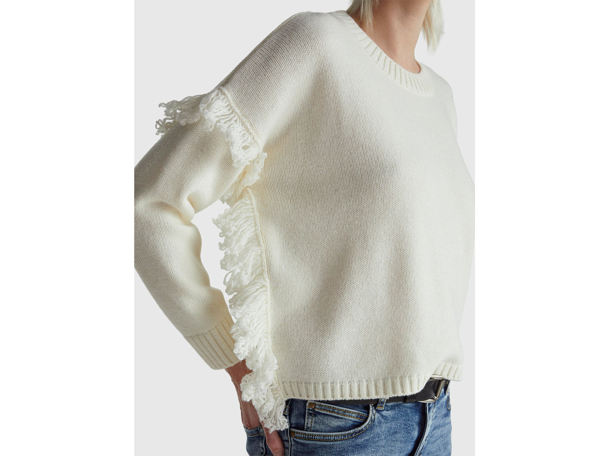 Maglione con frange