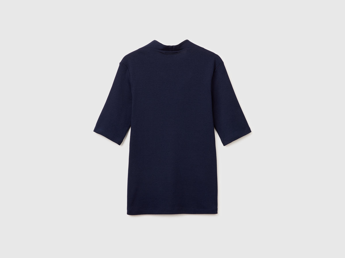 T-shirt slim fit in cotone a fibra lunga