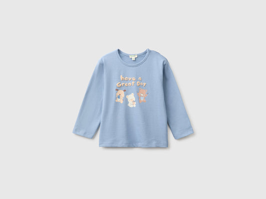 T-shirt con stampa in cotone bio