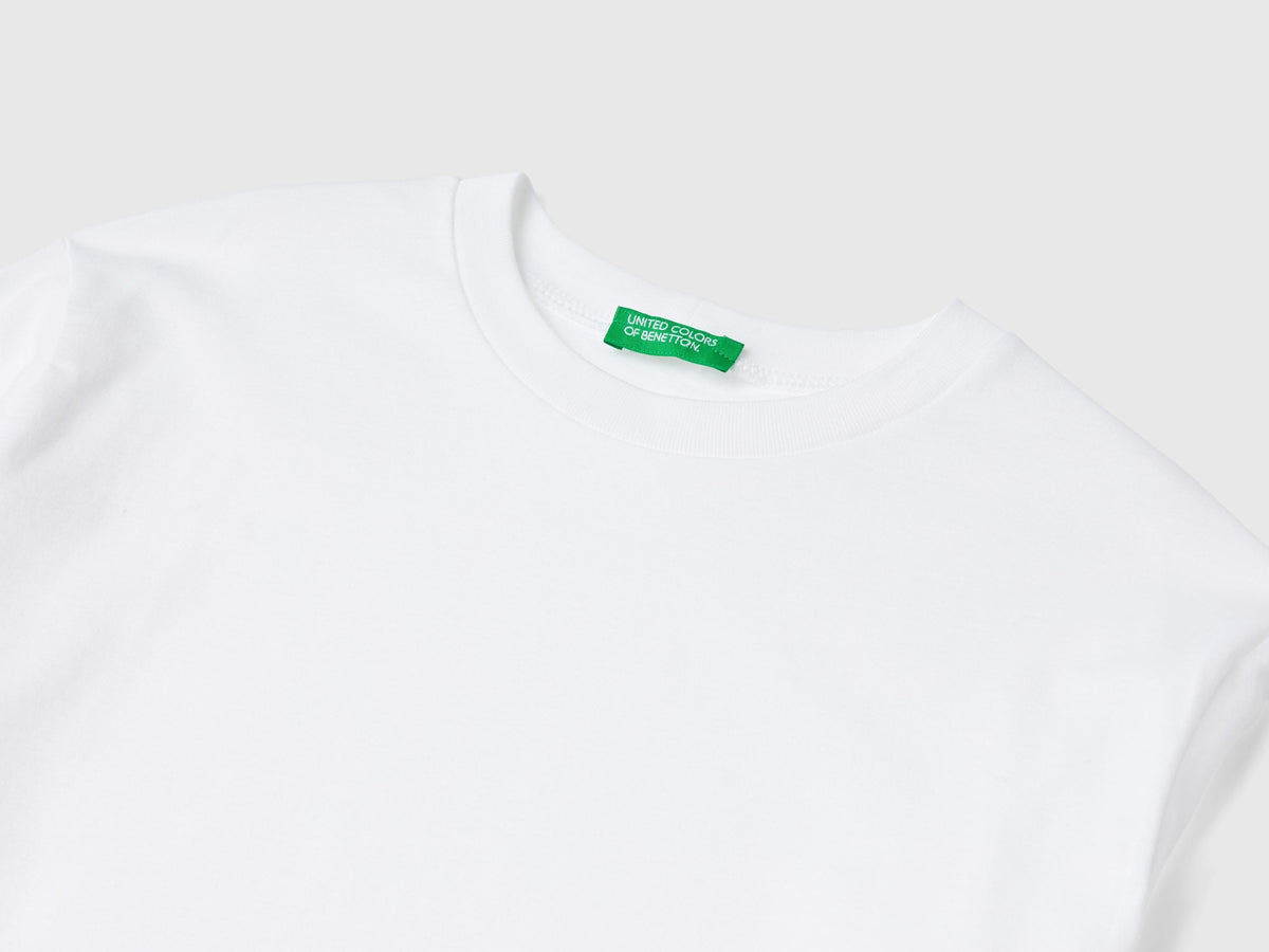 T-shirt girocollo in cotone bio