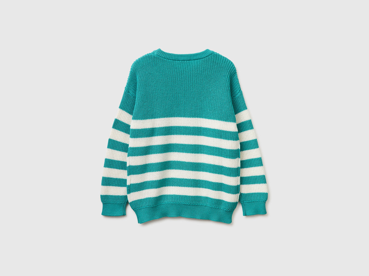 Maglia con righe bicolor
