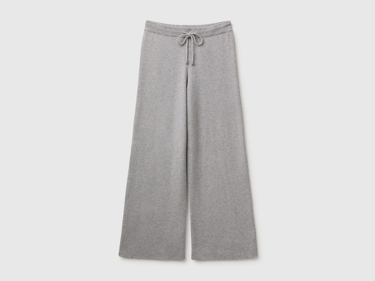 Pantaloni in maglia di misto cashmere