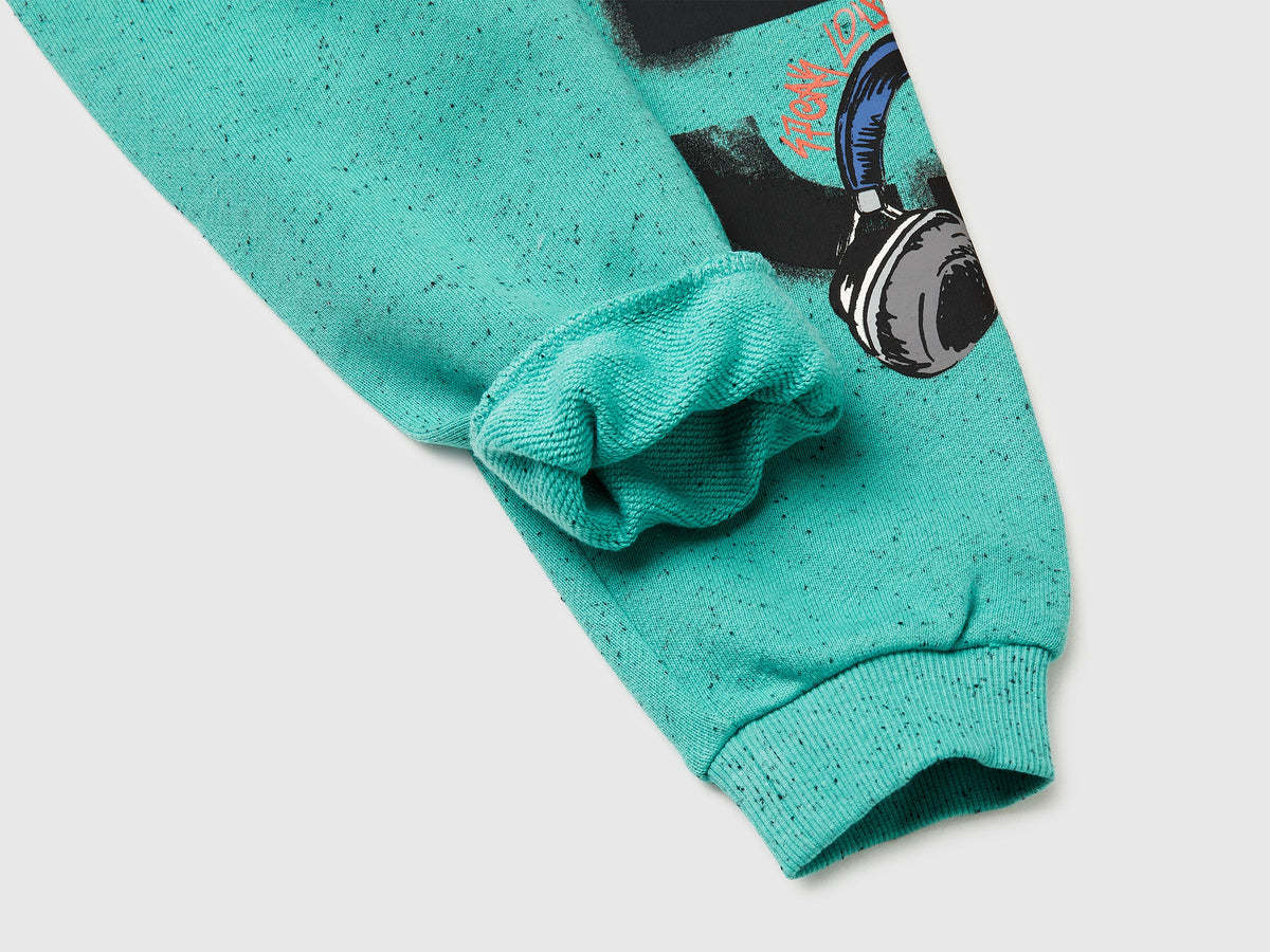 Joggers over fit con stampa
