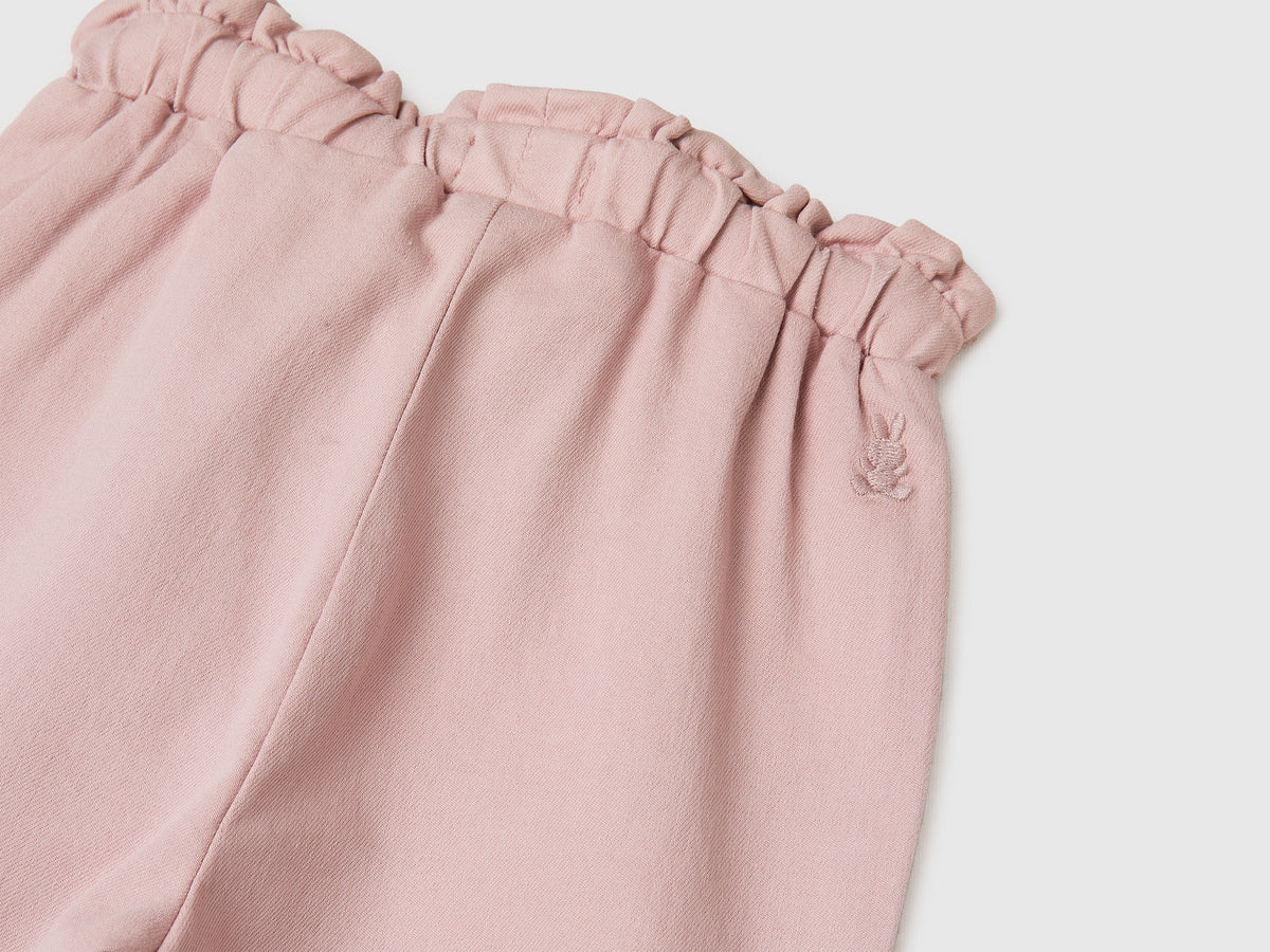 Pantaloni con mini rouches