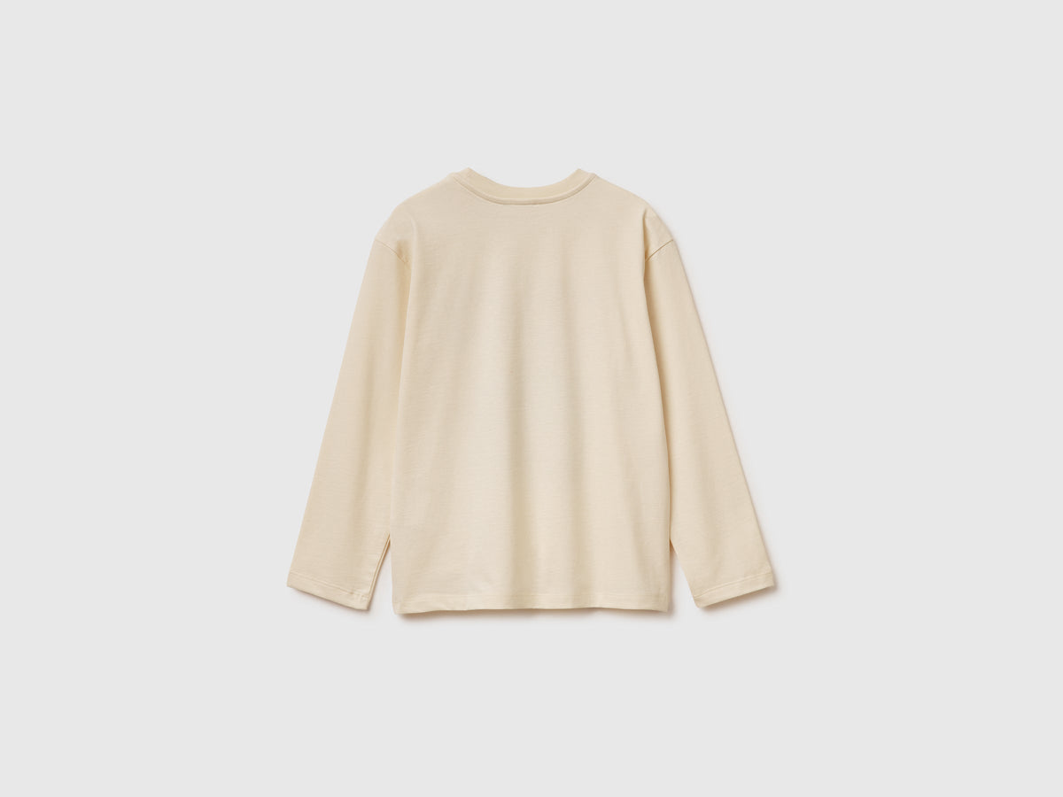 T-shirt con stampa in caldo cotone