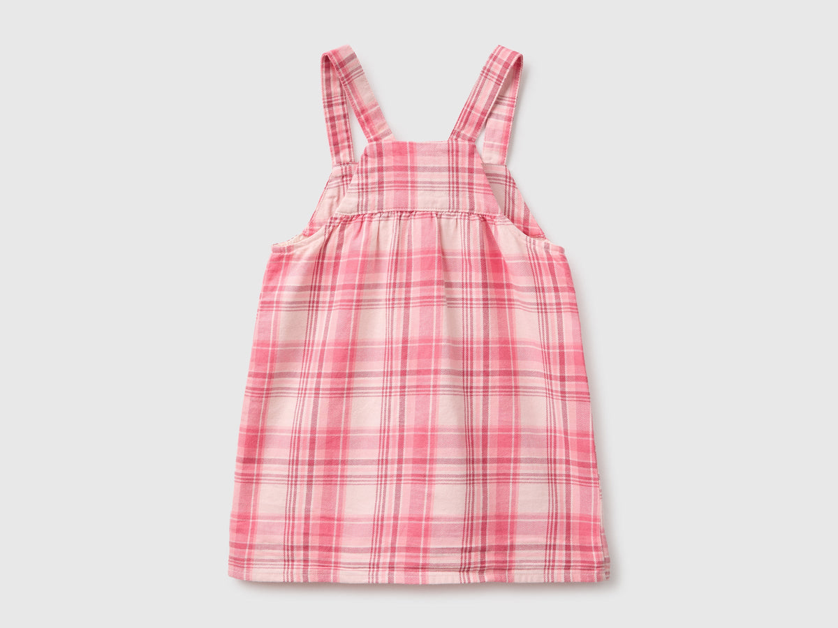 Vestito salopette a quadri