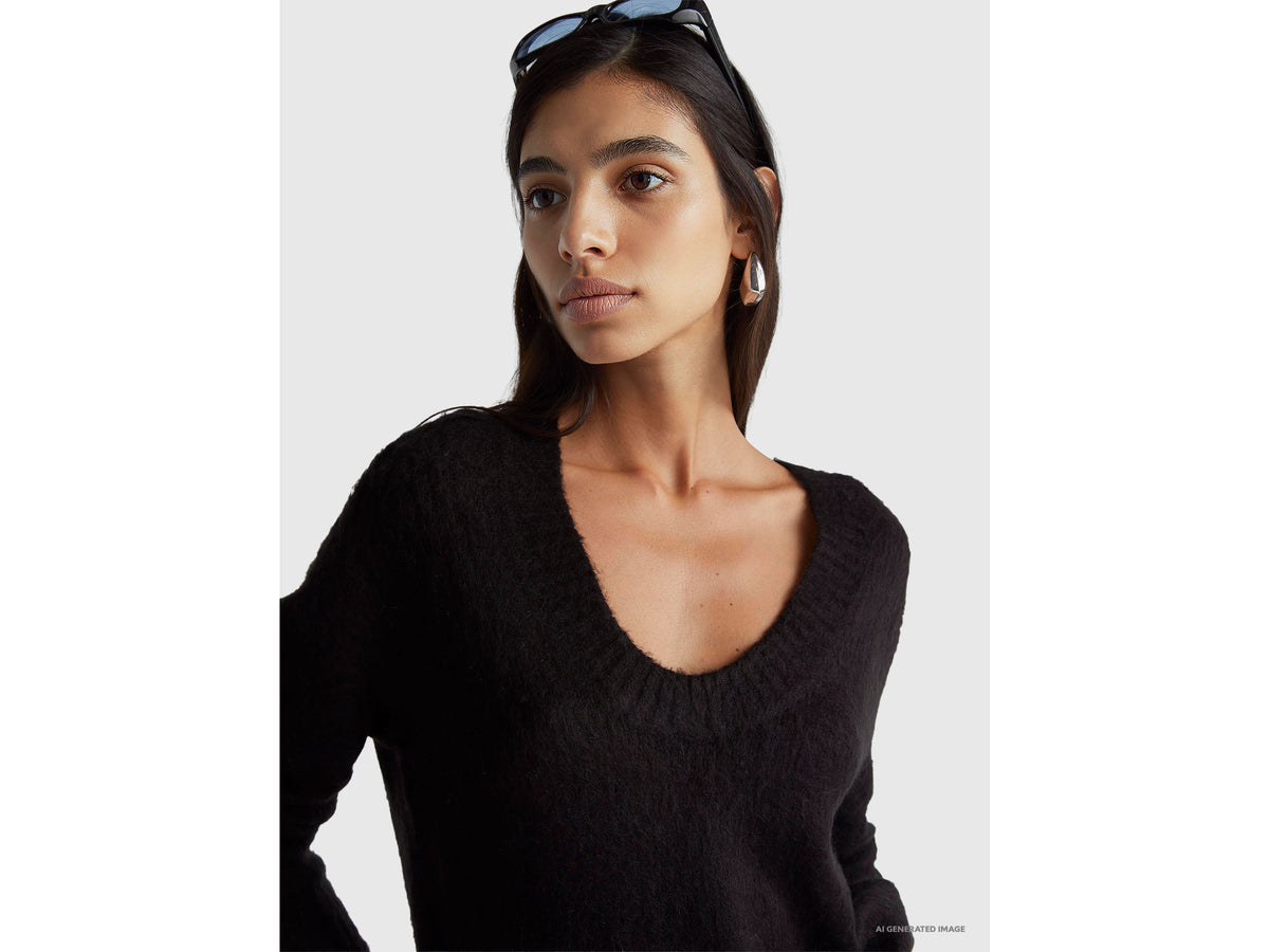 Calda maglia in misto mohair