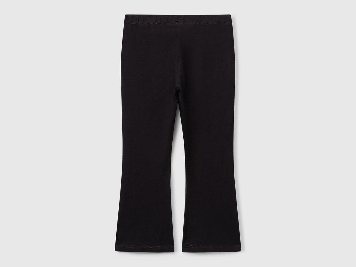 Leggings a zampa in cotone stretch
