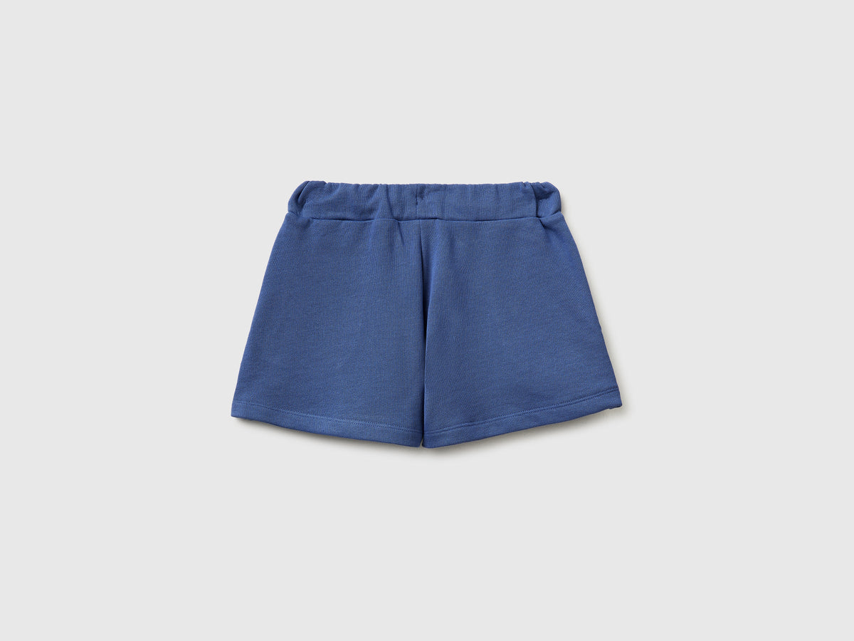 Shorts in felpa con coulisse