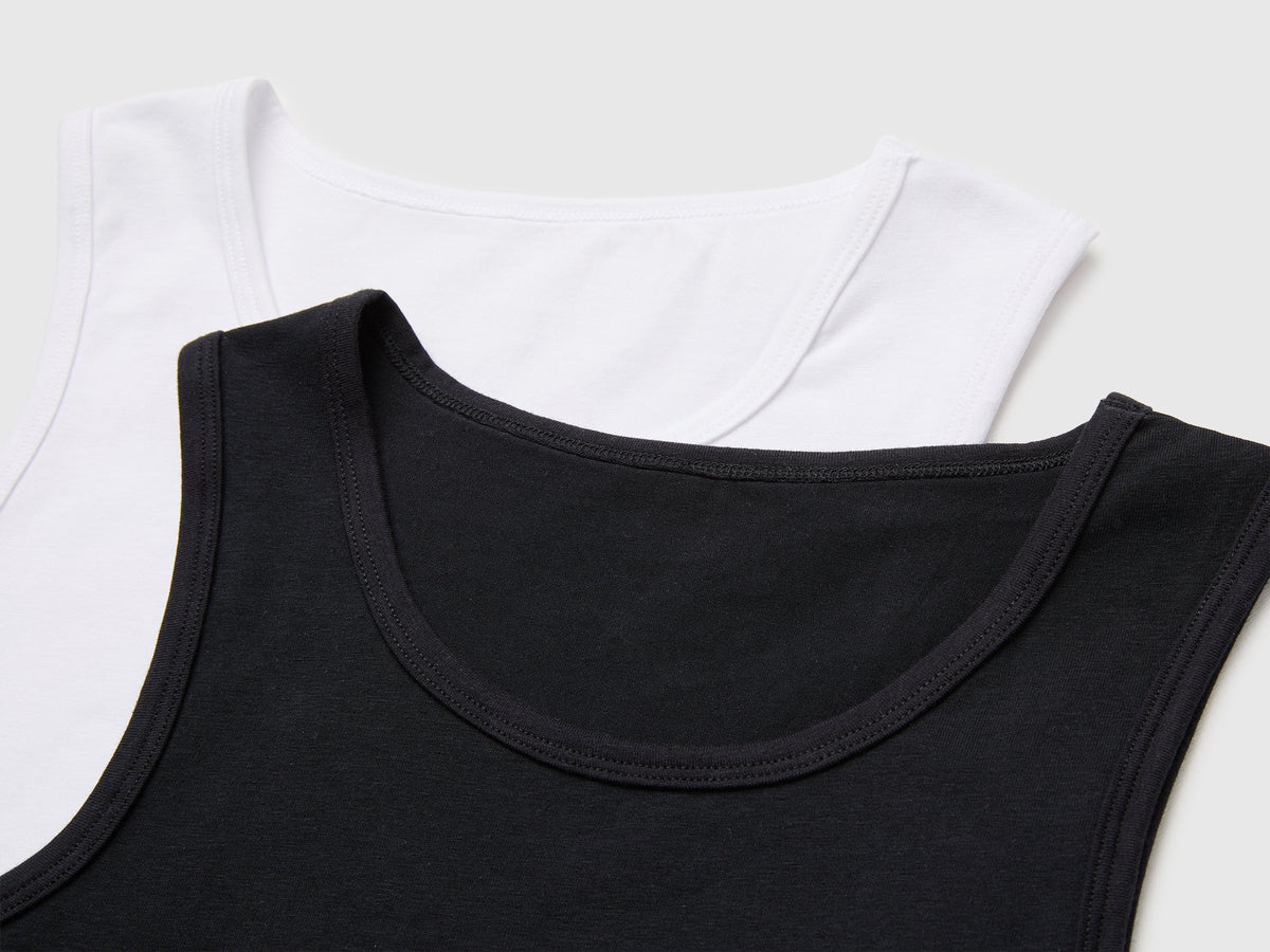 Due canotte intime in cotone stretch
