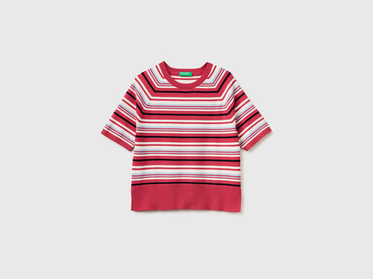 Maglia manica corta a righe