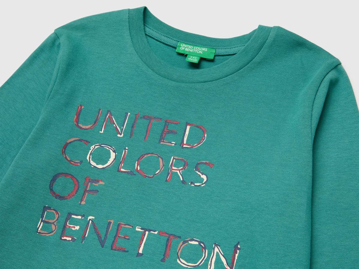 T-shirt manica lunga con stampa