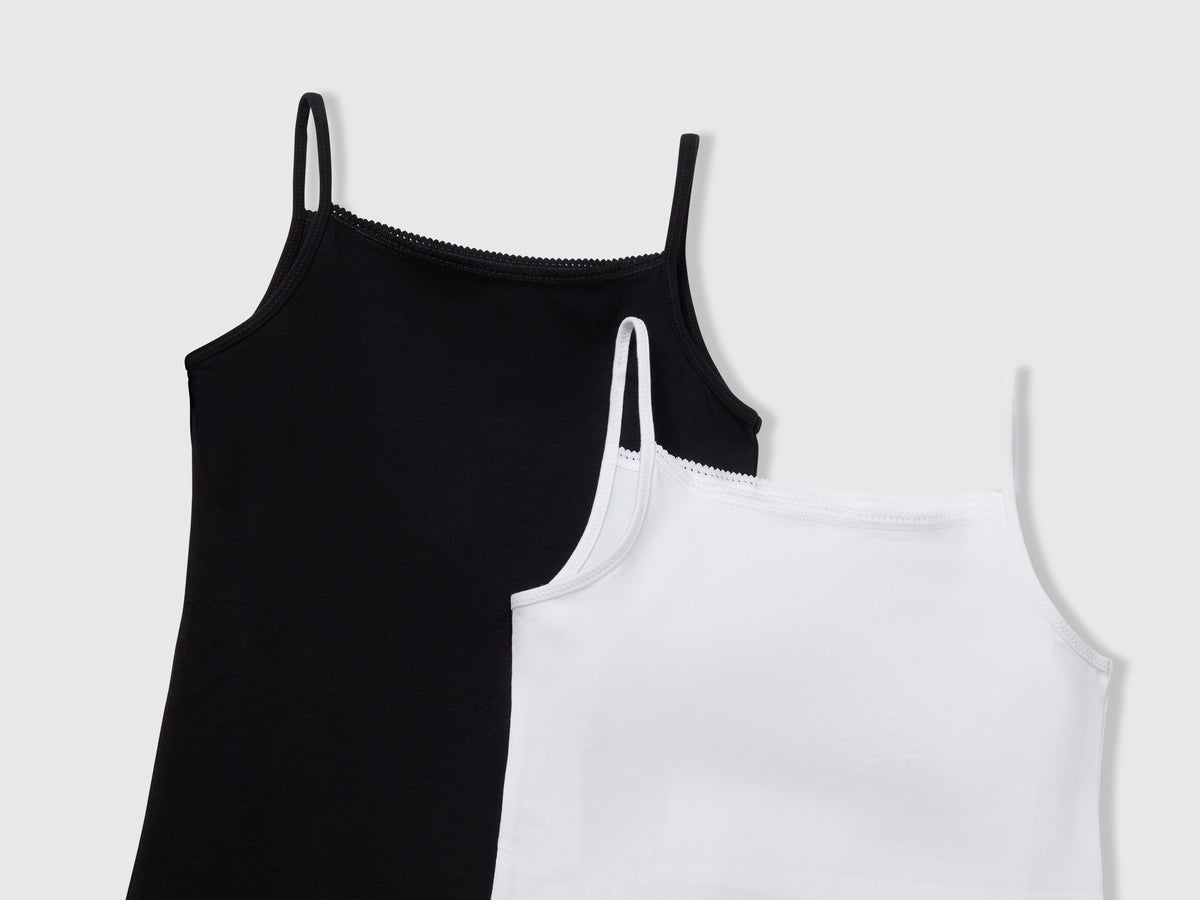 Due canotte intime in cotone stretch