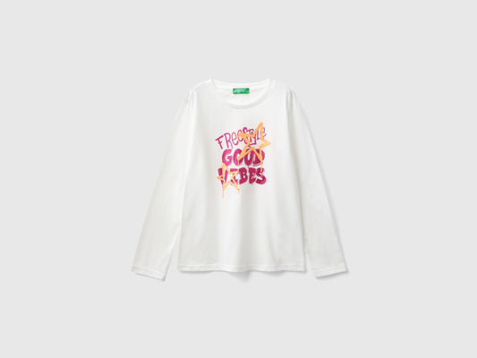T-shirt manica lunga in cotone bio