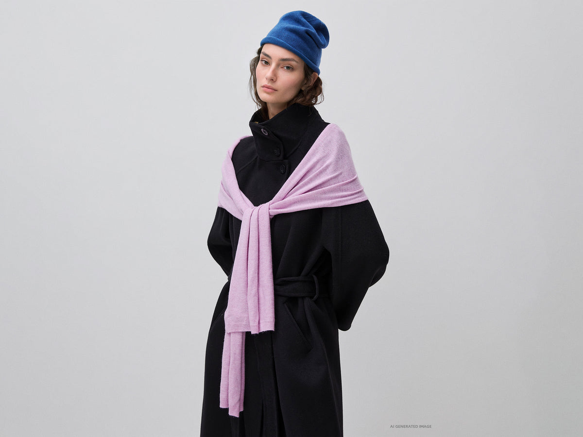 Cappotto lungo in lana e cashmere
