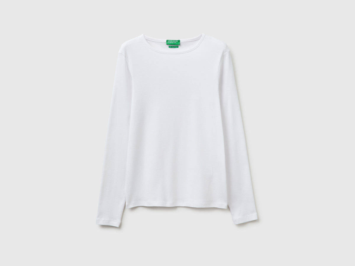 T-shirt slim fit a manica lunga